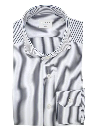 Xacus Striped Longsleeved Shirt In White