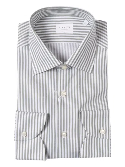 XACUS STRIPED COTTON SHIRT