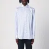 Xacus Striped Long-sleeve Cotton Shirt In Blue