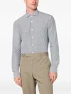 Xacus Striped Long-sleeve Shirt In White