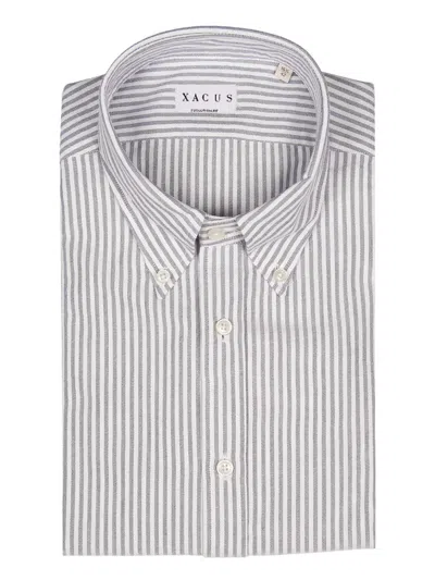 Xacus Striped-pattern Shirt In Multi