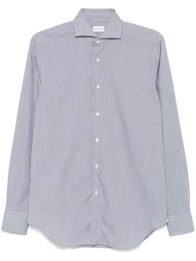 Xacus Striped Shirt In Black