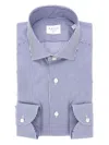 Xacus Cotton Tailor Fit 'active' Shirt In Blue