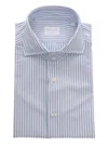 Xacus Striped Shirt In Blue