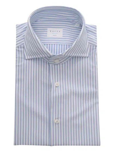 Xacus Striped Shirt In Blue
