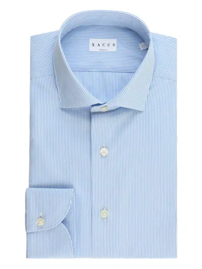 Xacus Striped Shirt In Blue