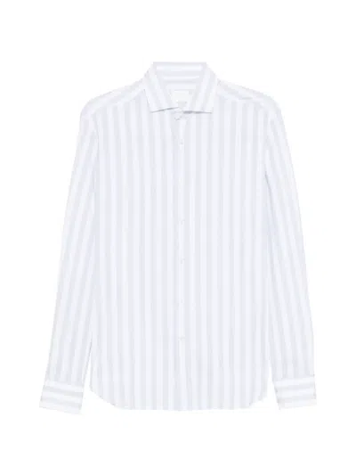 Xacus Striped Shirt In Blue