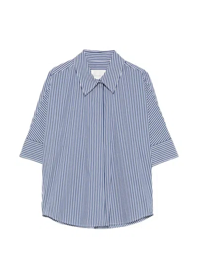 Xacus Striped Shirt In Blue