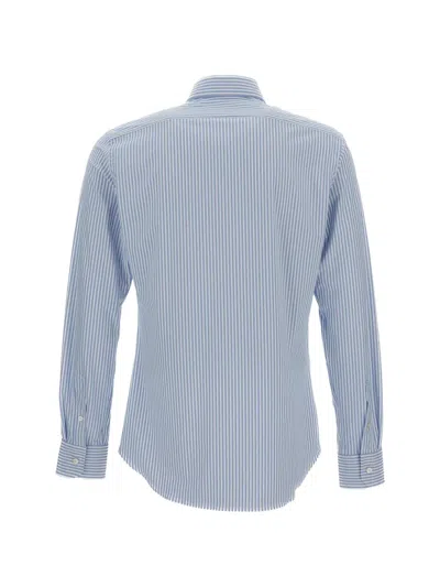 Xacus Striped Shirt In Blue