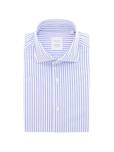 Xacus Striped Shirt In Blue