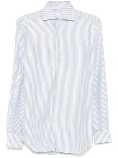 Xacus Striped Shirt In Blue