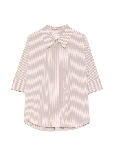 Xacus Striped Shirt In Pink