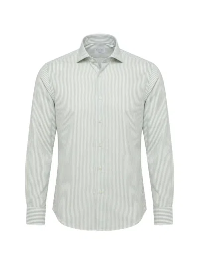 Xacus Striped Shirt In Green