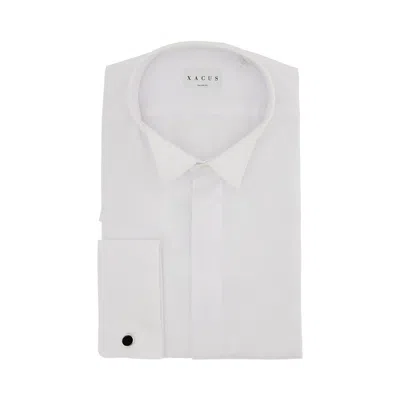 Xacus Supercotone Tailor Fit Shirt In White