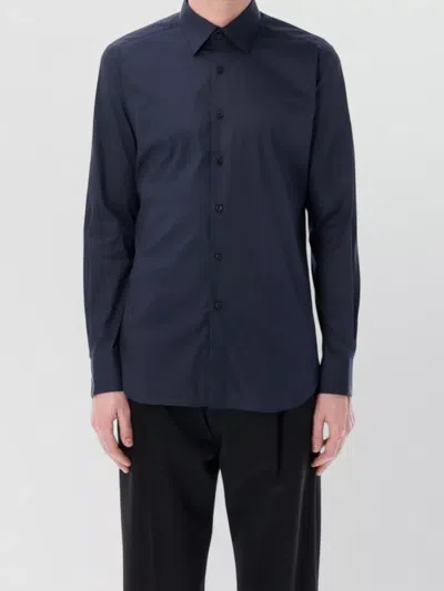 Xacus Tailor Fit Stretch Cotton Business Shirt In Gray