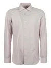 Xacus Textured Button-down Shirt In Gray
