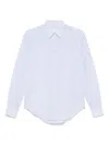 Xacus 'marta' Light Blue Cotton-linen Blend Shirt