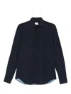 Xacus Textured Long-sleeved Shirt In Black