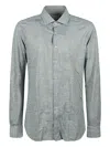 Xacus Textured Long-sleeved Shirt In Gray