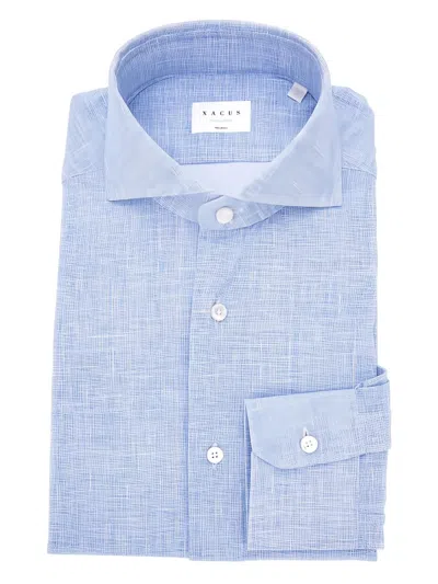 Xacus Textured Shirt In Blue