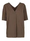 Xacus Tops In Brown