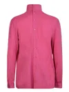 Xacus High Neck Blouse In Pink In Pink