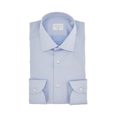 Xacus 'travel Shirt' Tailor Fit Cotton Shirt In Blue