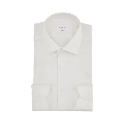 Xacus 'travel Shirt' Tailor Fit Cotton Shirt In White