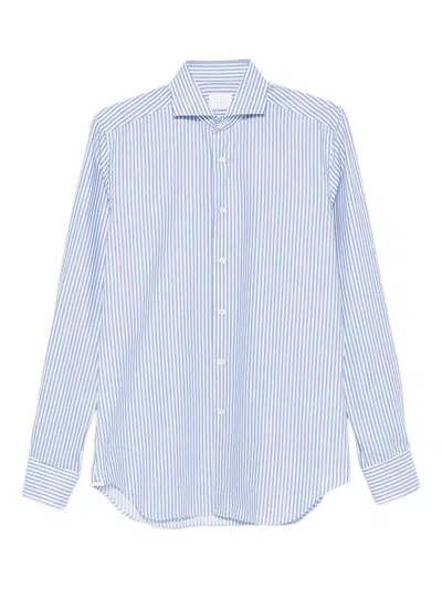 XACUS TWILL STRIPE LONG SLEEVE SHIRT