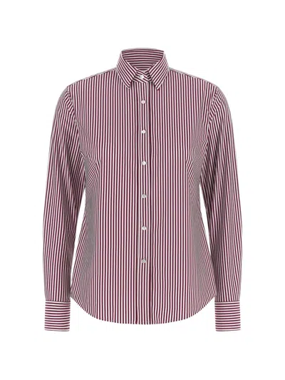 Xacus Vertical-stripe Shirt In Multi
