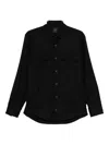 Xacus Virgin Wool Shirt In Black
