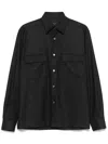 Xacus Virgin-wool Shirt In Black