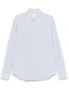 Xacus Geometric-print Shirt In Blue