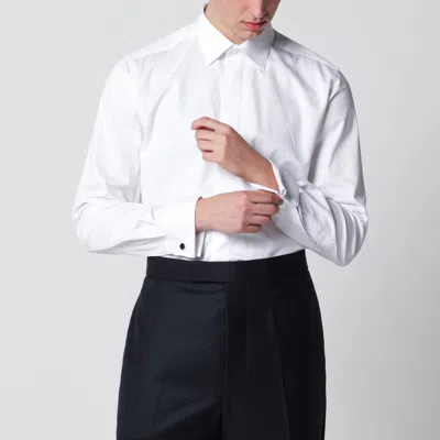 Xacus Mens Shirt Regular Fit Long Sleeves In White
