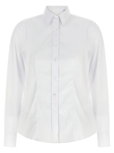 Xacus White Cotton Women's Blouse