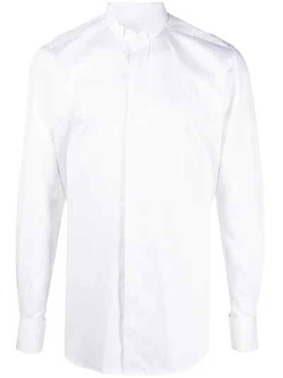 XACUS WHITE LONG SLEEVES COTTON SHIRT