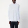 Xacus White Shirt With Blue Stripes