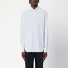 Xacus White Shirt With Blue Stripes
