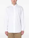 Xacus White Spread Collar Button Shirt In Multi