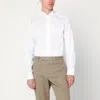 Xacus White Slim-fit Twill Active Shirt