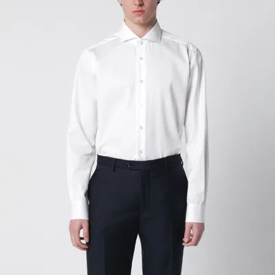 Xacus White Travel Tailor Fit Shirt