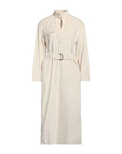Xacus Woman Midi Dress Beige Size 4 Cotton