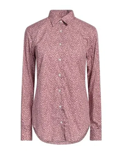Xacus Woman Shirt Antique Rose Size 8 Cotton, Elastane In Pink