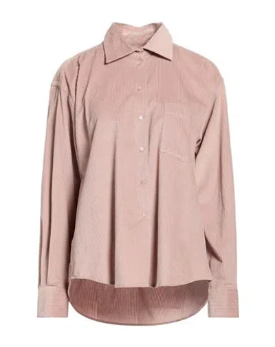 Xacus Woman Shirt Blush Size 10 Cotton In Pink