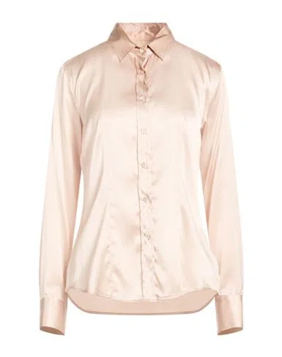 Xacus Woman Shirt Blush Size 10 Silk, Elastane In Pink