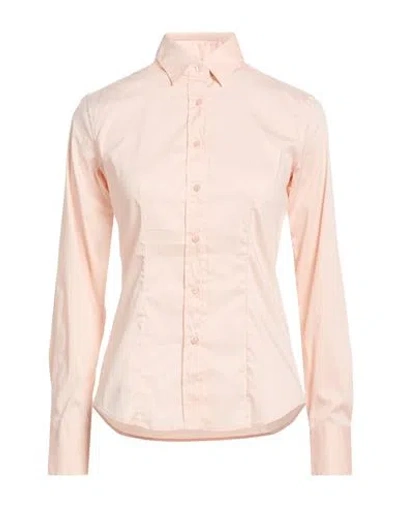 Xacus Woman Shirt Blush Size 8 Cotton, Polyamide, Elastane In Orange
