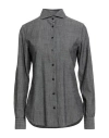 Xacus Woman Shirt Charcoal Size 10 Cotton In Gray