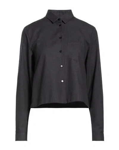 Xacus Woman Shirt Charcoal Size 8 Cotton In Gray