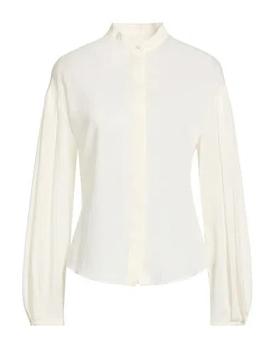 Xacus Woman Shirt Cream Size 12 Viscose, Cotton, Silk In Pink