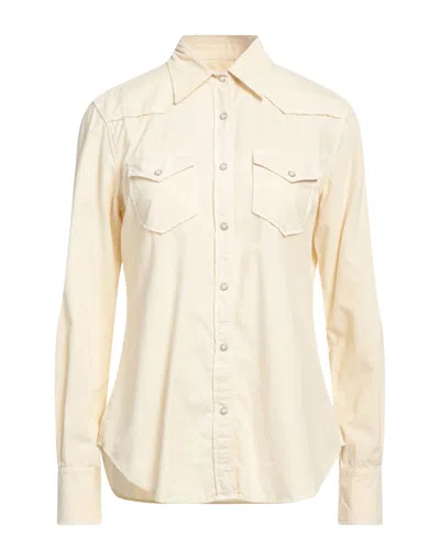 Xacus Woman Shirt Ivory Size 10 Cotton In White